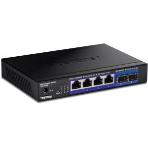 TRENDnet TEG-S562 6-Port Unmanaged 2.5G Ethernet Switch, 10G SFP+ port, wall mountable